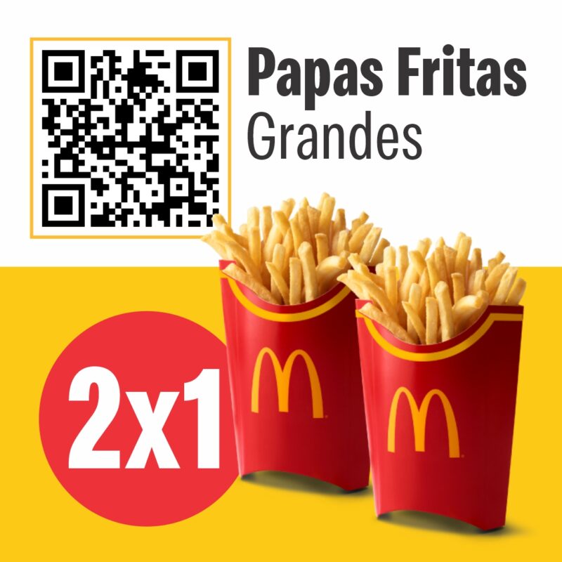 McDonald's 2x1 en papas grandes