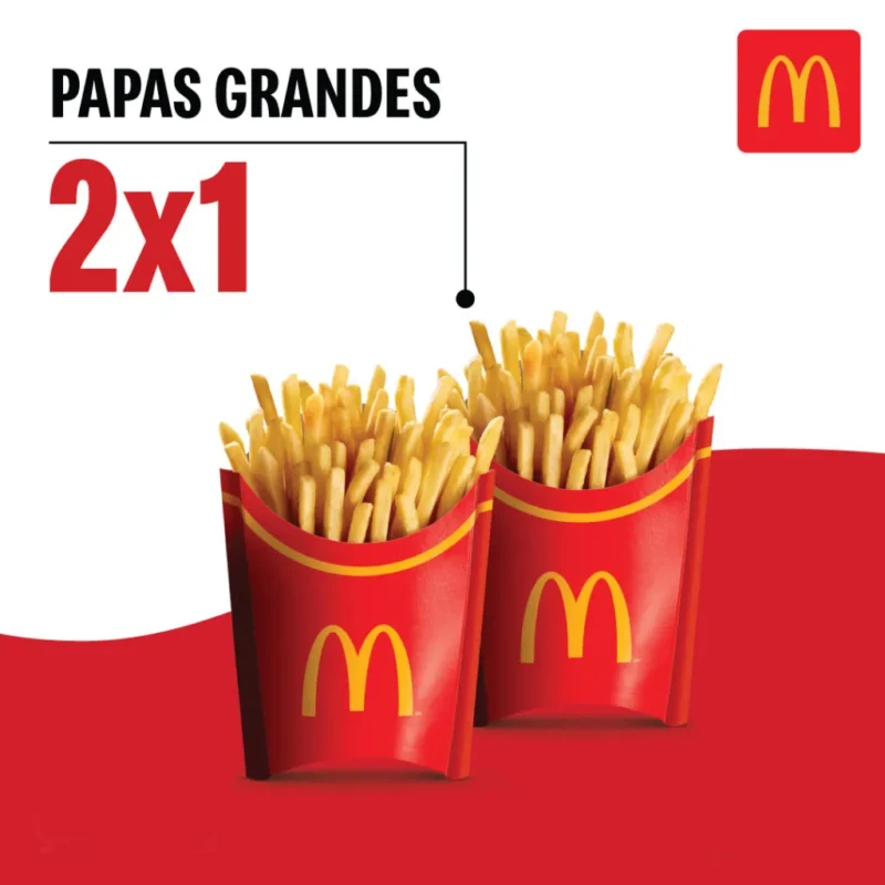 McDonald's 2x1 en papas grandes